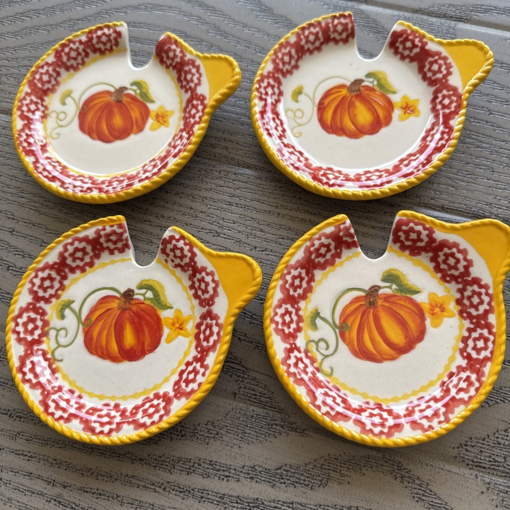 4 Temptations"Pumpkin Patch"Mug Coaster/Lids for 16oz Mug Coffee Tea Replacement